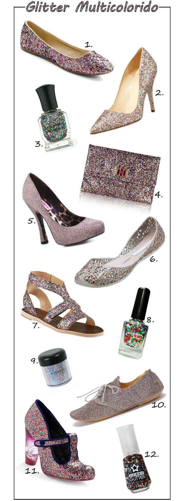 glitter multicolorido