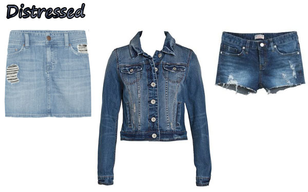 Distressed-denim