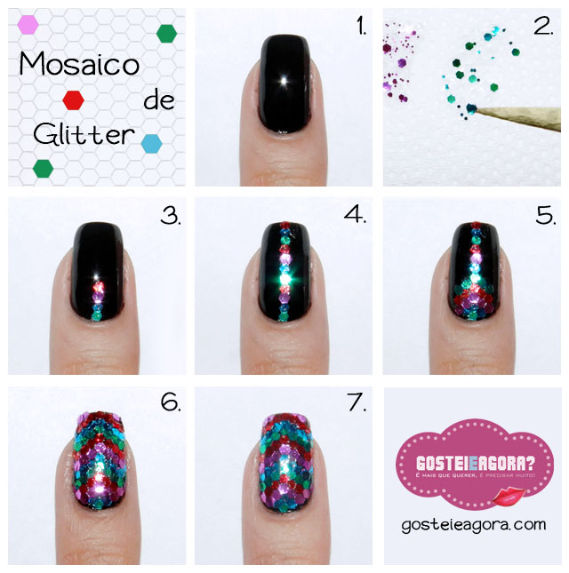 gostei-e-agora-unhas-mosaico-glitter-mosaic-nails-tutorial